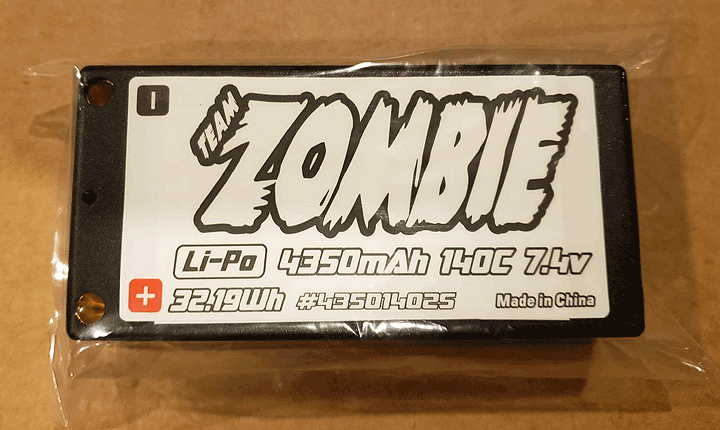 Team Zombie 5850mah Shorty Lipo Battery Pack 7.4v 140C