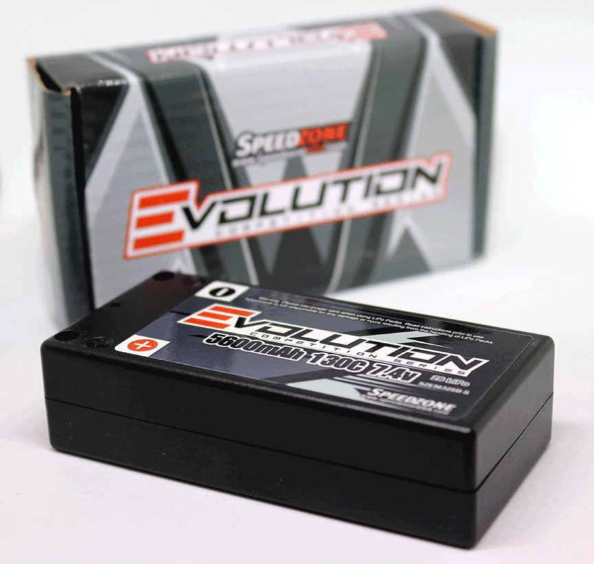 Evolution 5600mAh 130C 7.4V 2S SHORTY Lipo Battery Pack 5MM - LOW IR HIGH AV!
