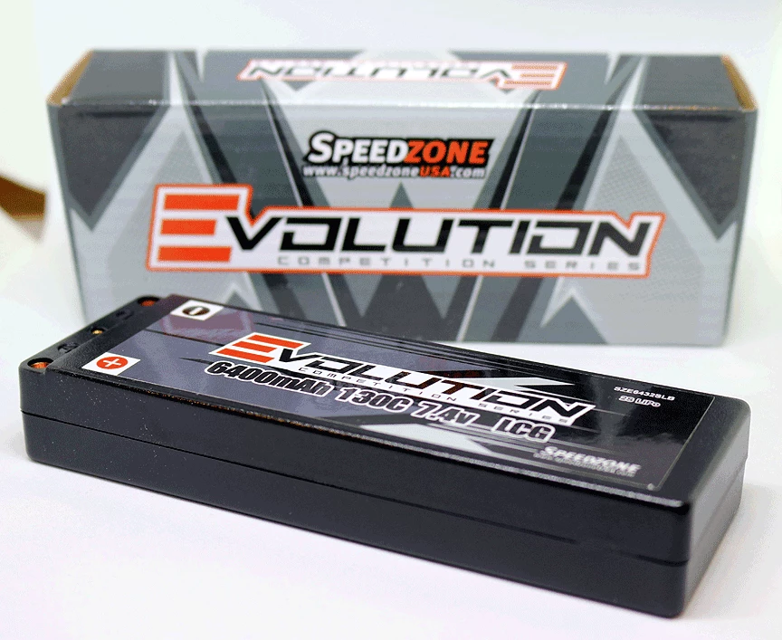 Evolution 6400mAh 130C 2S 7.4V LCG Hardcase Lipo Battery Pack - 5mm **SUPER IR & AV**