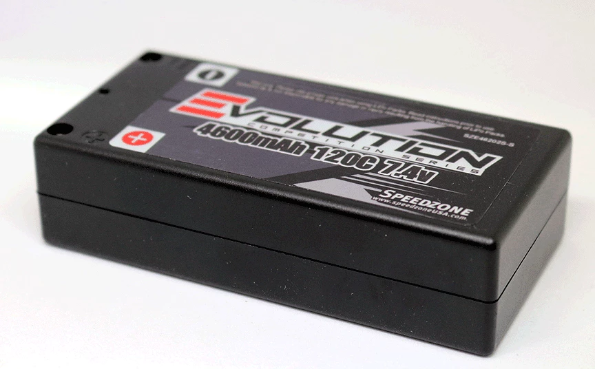 Evolution 4600mAh 120C 7.4V 2S SHORTY Lipo Battery Pack 5MM Inboard Bullet Connectors