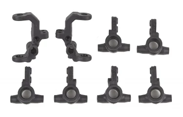 Team Associated B7 FT Caster and Steering Blocks Carbon ASC92415