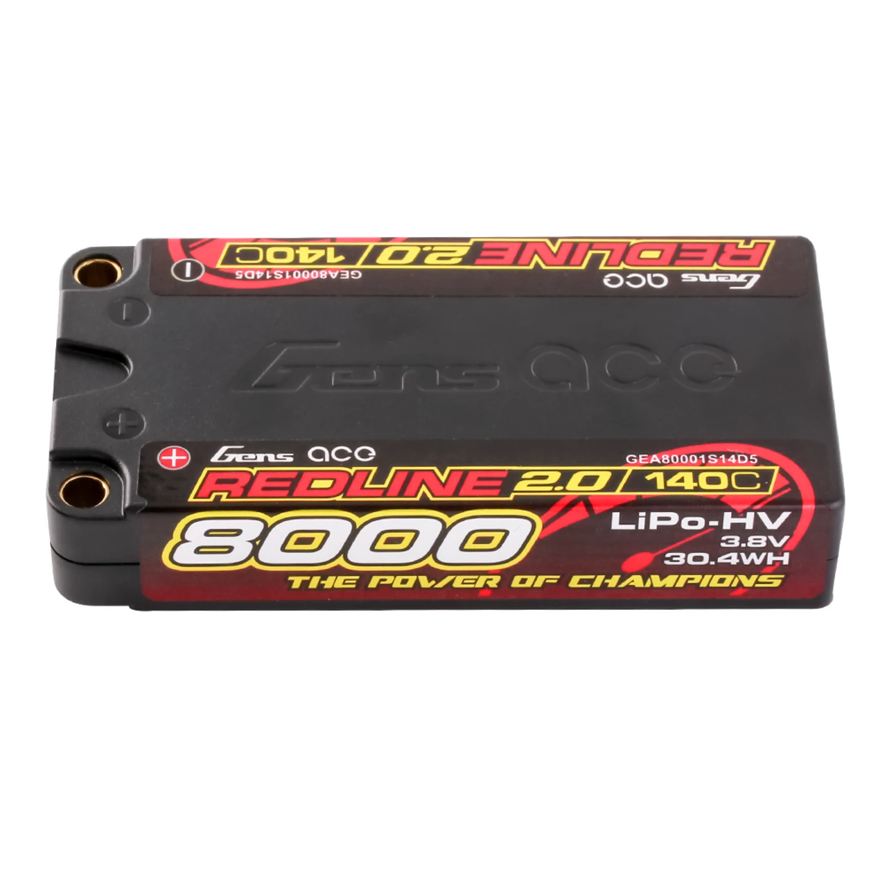 Gens Ace 8000mAh 1S 3.8V 140C HardCase HV Lipo Battery - GEA80001S14D5