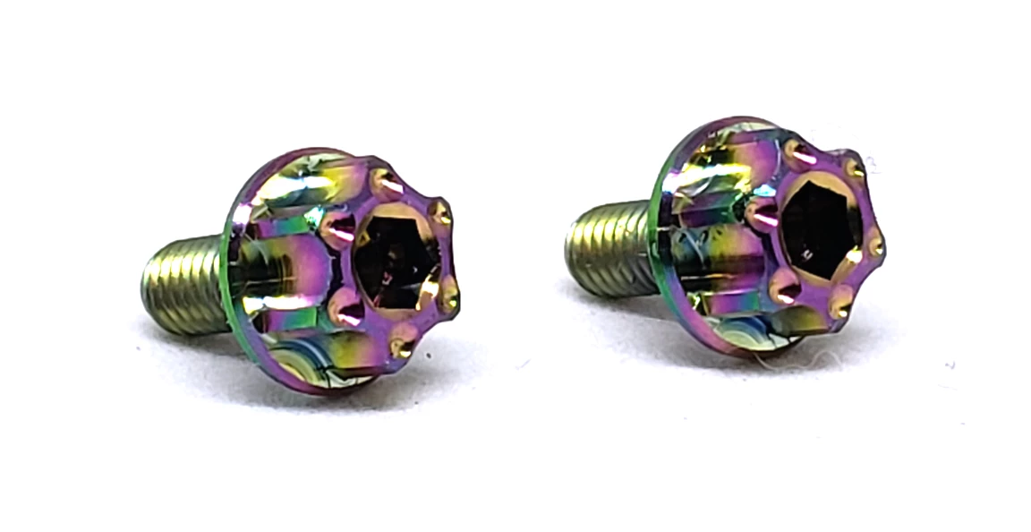 Speedzone Evolution Titanium Motor Screws (2) Gr5 3x7mm Multi Color
