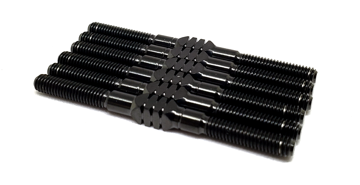 Speedzone Titanium Turnbuckle Kit 3.5x48mm For Team Associated B7 / B7D - Black