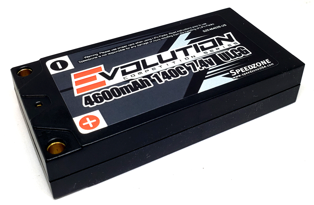 Evolution 4600mAh 140C 7.4V 2S ULCG Thin SHORTY LiPo Battery Pack SZE46402S-US