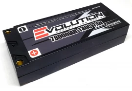 Evolution 7800mAh 140C 7.6V Mid Size Shorty 2S HV Battery Pack 1/18 Scale SZE7842SB