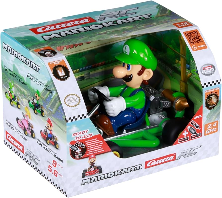 Carrera Racing RC Mario Kart Pipe Kart Luigi 370200988