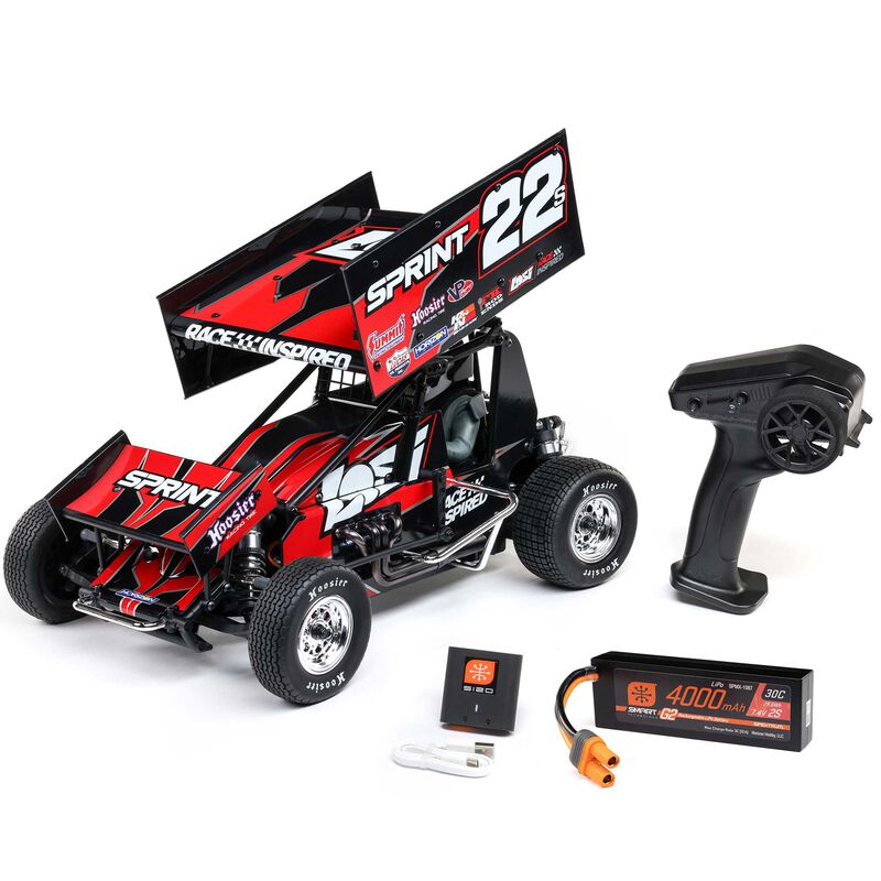 Losi 1/10 22S Sprint 2WD Brushless RTR w/Battery & Charger Included Red LOS-2359