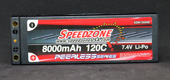 Speedzone 8000mAh 120C 7.4V 2S HardCase Lipo Battery Hardcase 5mm Deans Traxxas