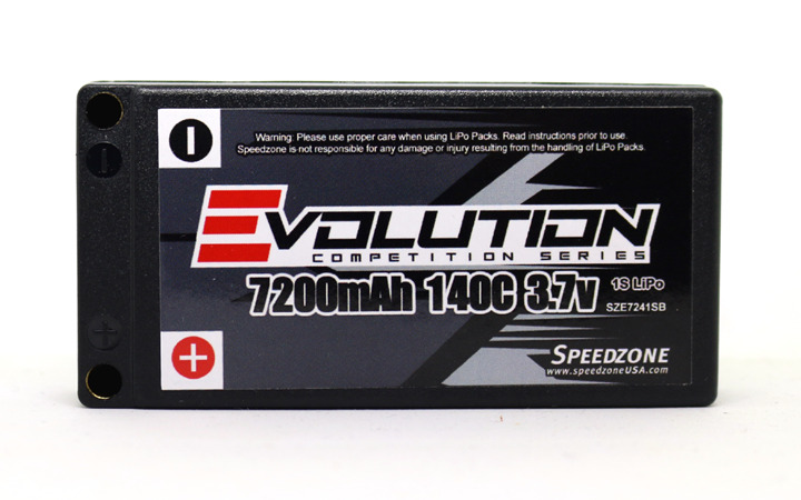 Evolution 7200mAh 140C 3.7V 1S Battery LiPo Pack SZE7241SB 5MM **SUPER IR & AV**