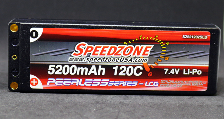 Speedzone 5200mAh 120C 2S 7.4V LCG Graphene Lipo Battery Pack Low Profile NEW