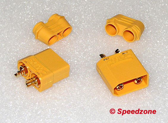 4 Pairs XT90 Connectors Female & Male High Quality with Cap Buckle R/C Lipo