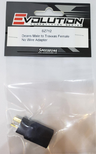 Evolution Deans Male Type to Traxxas Female Lipo No Wire Adapter Connector
