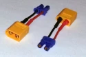 Male XT60 to EC2 Female Adapter Connector 20awg Wire **1PC** Ships from US