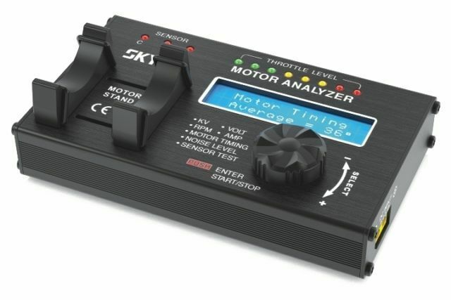 SKYRC Motor Analyzer Brushless Checker Tester KV Rpm Amp Timing Gforce SK-500020