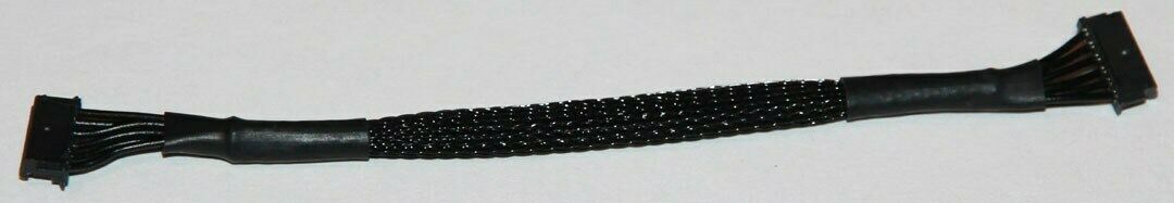 Speedzone 100mm Braided Sensor Cable - BLACK Wire Brushless Motor R/C 1/10 1/12