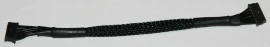 Speedzone 100mm Braided Sensor Cable - BLACK Wire Brushless Motor R/C 1/10 1/12