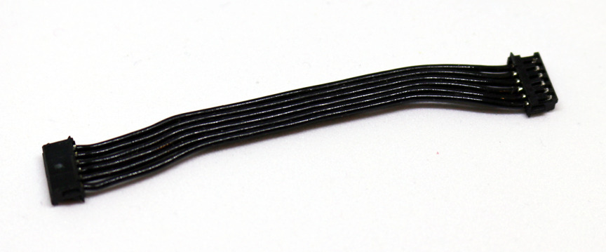 Speedzone 70mm Flat Wire Sensor Cable - Black Wire BL 1/12 1/10 Offroad Flatwire