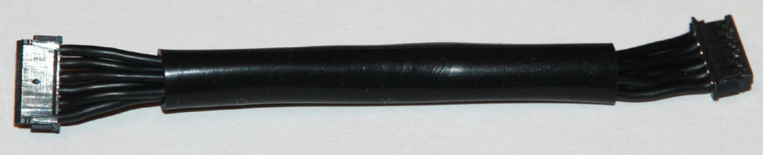 Speedzone 70mm Silicone Sensor Cable - Black Wire Ultra flexible BL 1/12 1/10