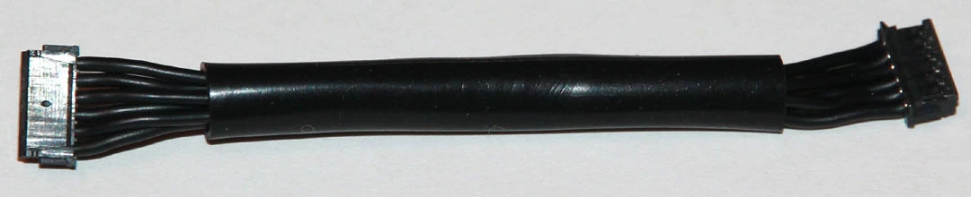 Speedzone 70mm Silicone Sensor Cable - Black Wire Ultra flexible BL 1/12 1/10