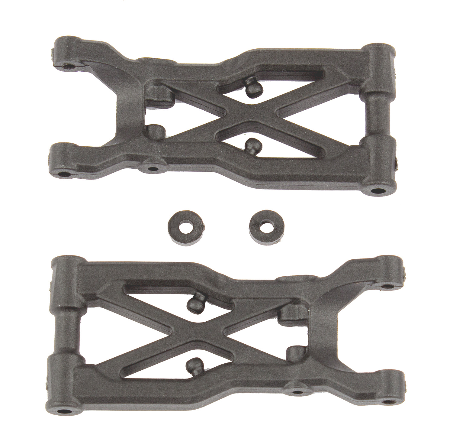 Team Associated RC10B74 FT Rear Suspension Arms Carbon ASC92298