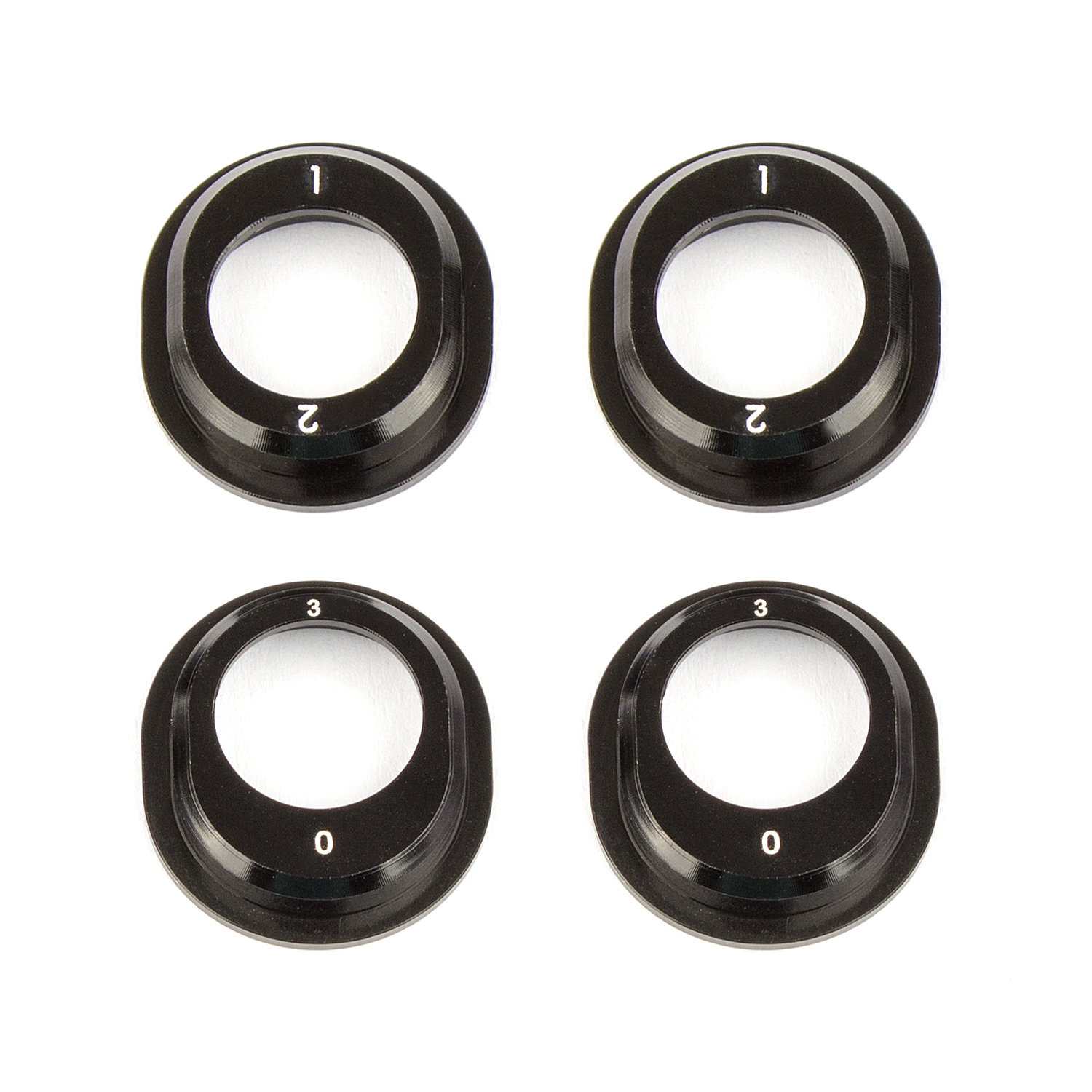 Team Associated Aluminum Differential Height Inserts for B6.1 Black ASC91793