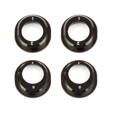 Team Associated Aluminum Differential Height Inserts for B6.1 Black ASC91793