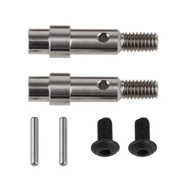 Team Associated RC10B6 Factory Team Titanium Hex Adapter Front Axles ASC71181