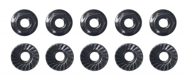 Team Associated M4 Low Profile Serrated Steel Wheel Nuts ASC91150