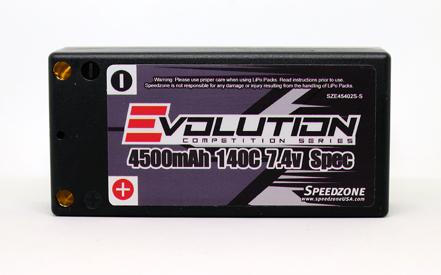 Evolution 4500mAh 140C 7.4V 2S Spec SHORTY Lipo Battery Pack 5MM Connectors