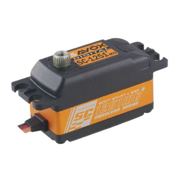 Savox SC-1251MG Plus Low Profile Digital Servo w/ Soft Start