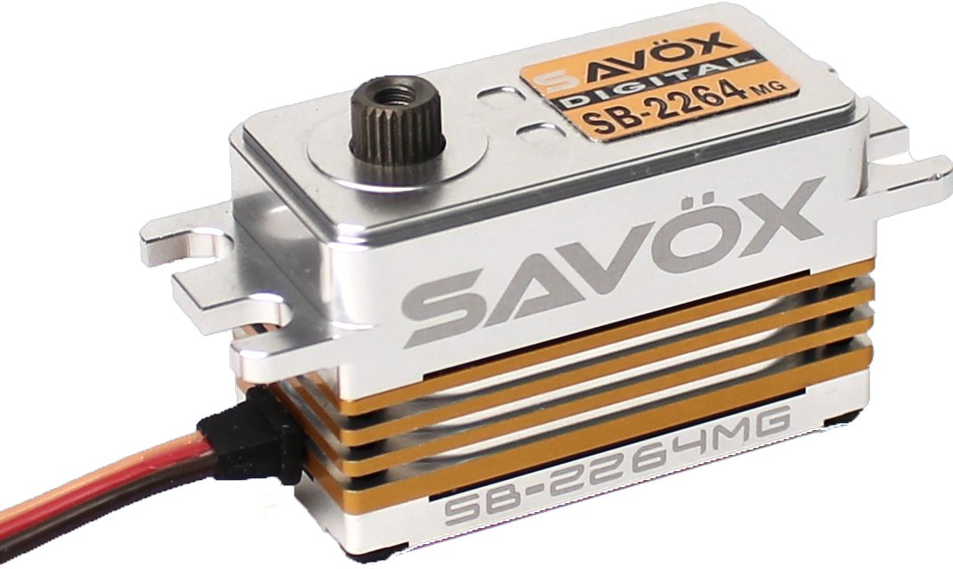 Savox SB-2264MG Low Profile High Voltage Brushless Servo