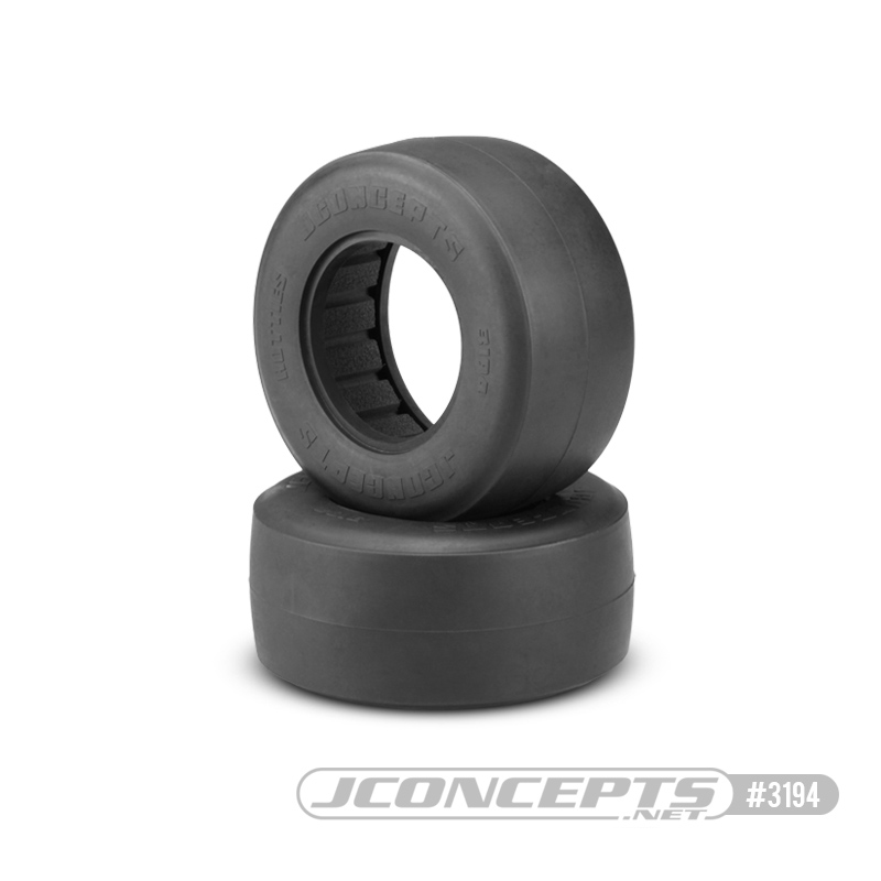 JConcepts Hotties SCT Short Course Rear Tires for Drag Racing, Blue Compound, Belted
