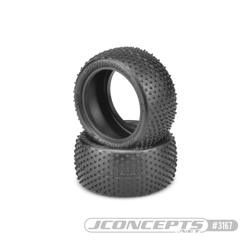 JConcepts Nessi 1/10 Buggy Rear Tire, for Carpet/Astroturf, Pink Compound