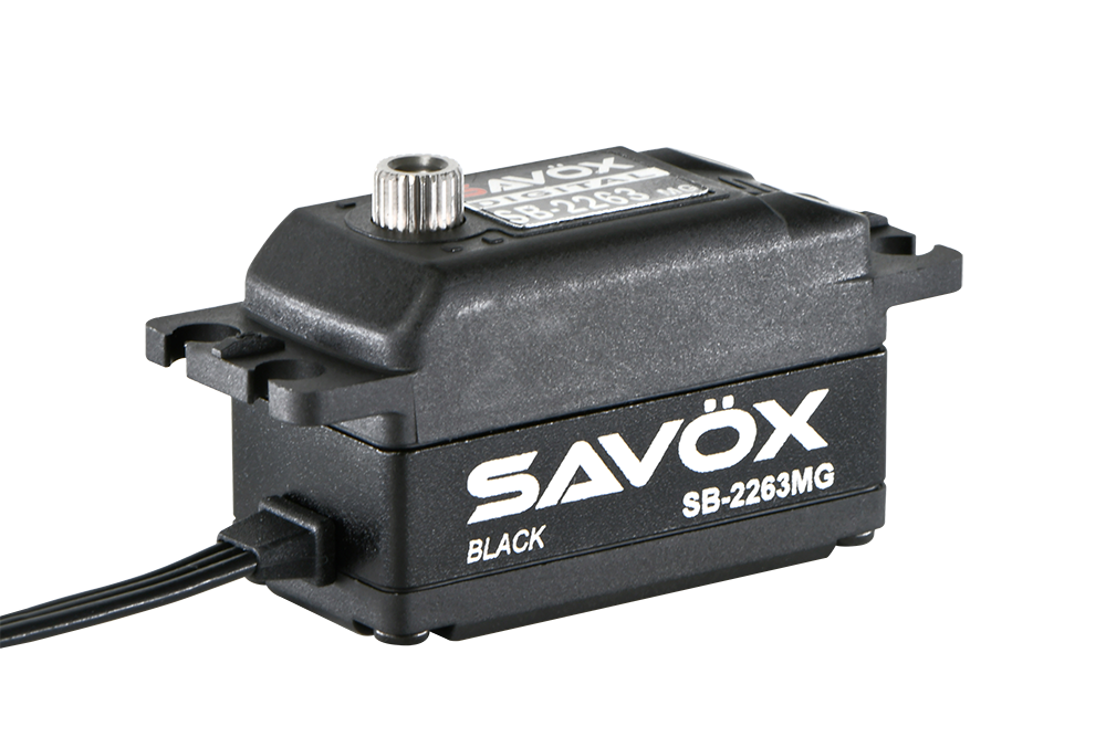 Savox SB-2263MG Black Edition High Speed Low Profile Brushless Metal Gear Servo