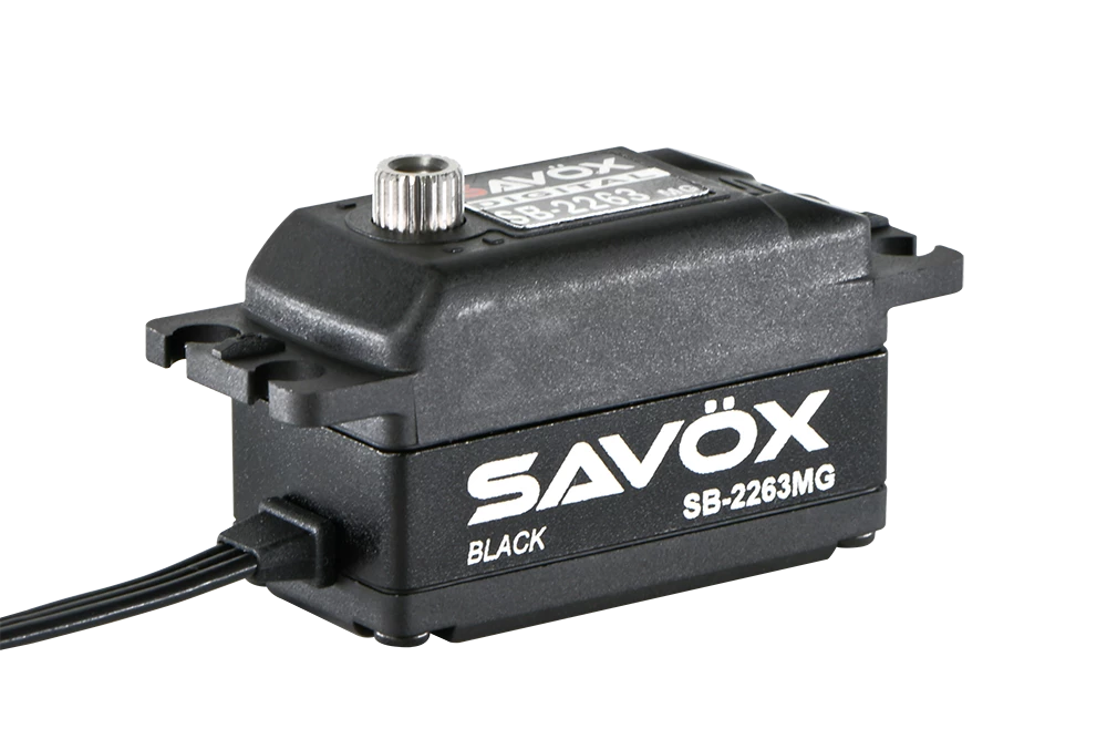 Savox SB-2263MG Black Edition High Speed Low Profile Brushless Metal Gear Servo