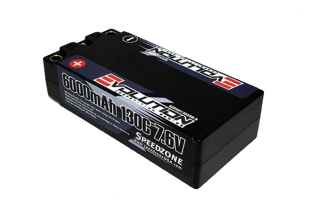 Evolution 6000mAh 130C 2S 7.6V LiHV Shorty Lipo Battery Pack